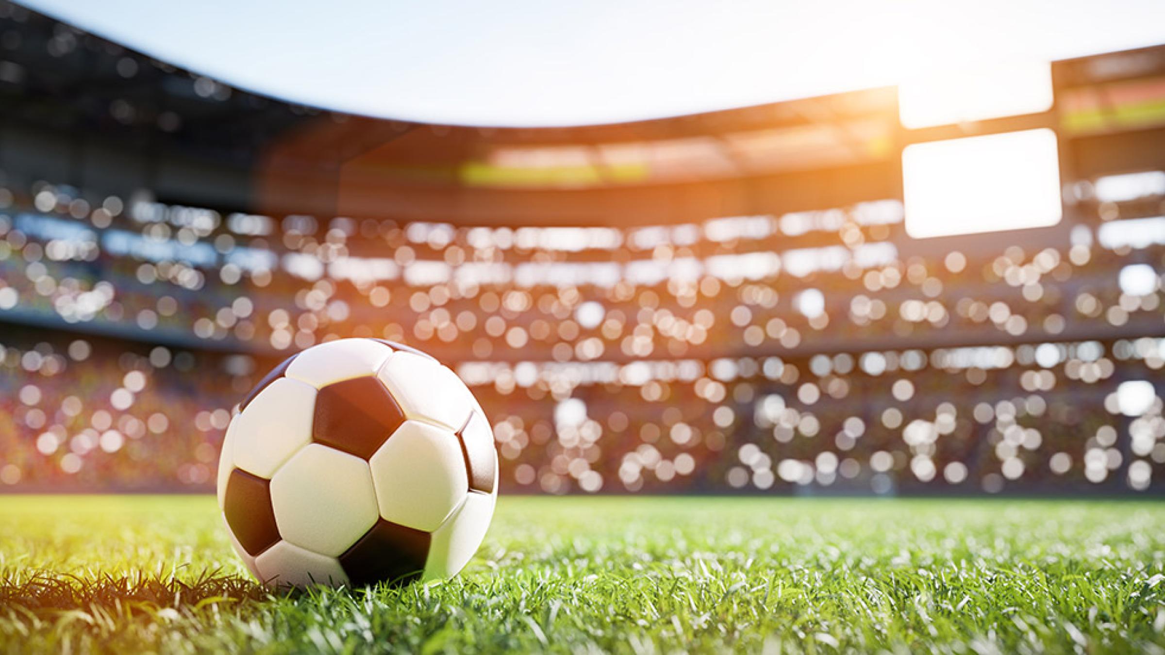 Soccer ball on field